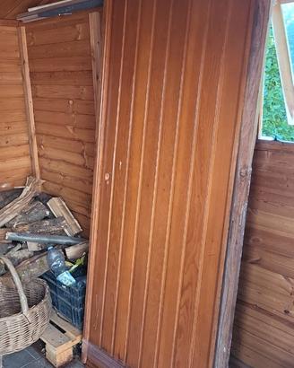 Porta in legno da esterno