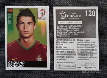 Cristiano ronaldo figurina n.120 euro 2008 nuova