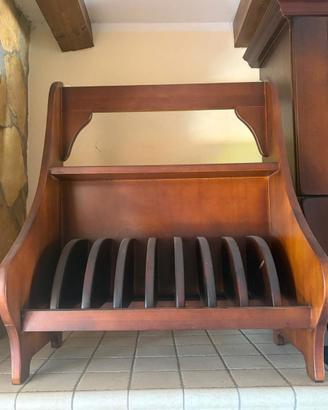 porta piatti in legno