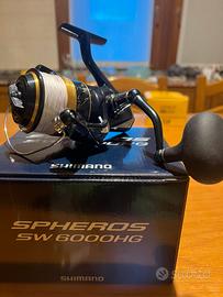 Mulinello shimano spheros 6000 sw hg nuovo