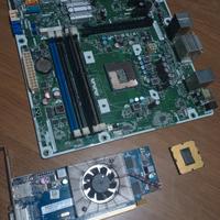 i5‑2310 + RAM 4GB + scheda madre HP + scheda video