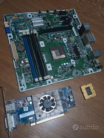 i5‑2310 + RAM 4GB + scheda madre HP + scheda video