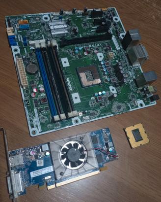 i5‑2310 + RAM 4GB + scheda madre HP + scheda video