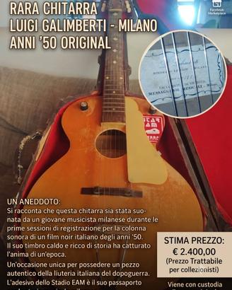 Chitarra LUIGI GALIMBERTI Originale Anni '50