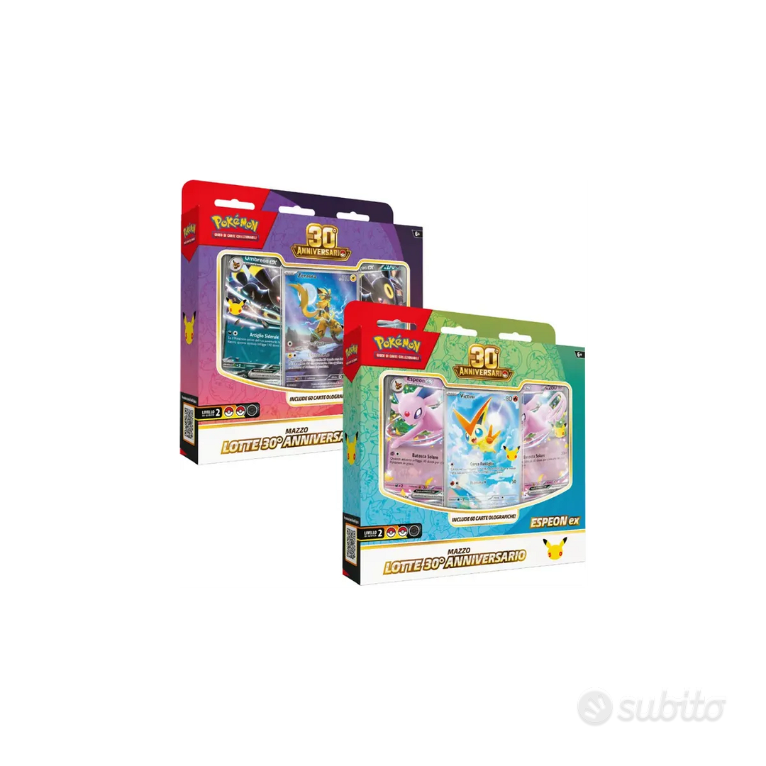 Pokemon 30 Anniv. 2 mazzi lotte - Collezionismo In vendita a Roma