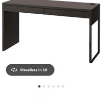 scrivania IKEA nera 