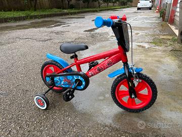 Bicicletta spiderman 12 pollici bambino