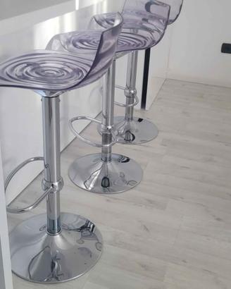 sgabello Calligaris policarbonato fumé