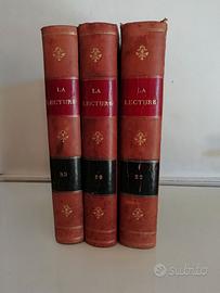3 libri antichi La lecture Francese