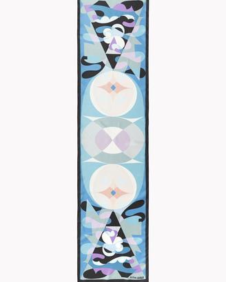 Foulard seta Lauria Biagiotti Futurballa Blu