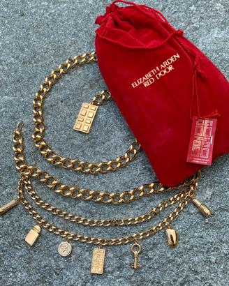 Cintura catena charms Elizabeth Arden Vintage Nos