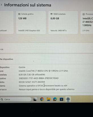 HP EliteBook 840 G6 - intel i7