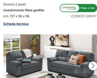 Divani 3 e 2 posti come in foto