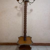 Appendiabiti da terra vintage in legno