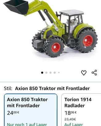 Modellino di trattore CLAAS, scala 1:35