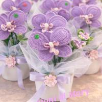 bomboniere realizzate all'uncinetto 