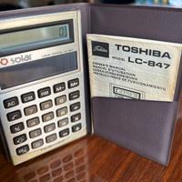 Calcolatrice Toshiba LC-847 tascabile solare vinta