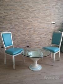 Tavolo e sedie toscane vintage