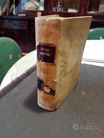 libro del 700 in pergamena Reggia Oratoria vocabol