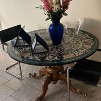 Tavolo rotondo marmo nero