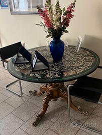 Tavolo rotondo marmo nero