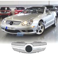 GRIGLIA PER MERCEDES CLASSE SL R230 01-06 CROMATA 