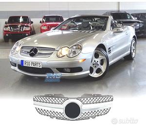 GRIGLIA PER MERCEDES CLASSE SL R230 01-06 CROMATA 