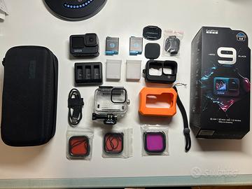 GoPro her 9 black + accessori