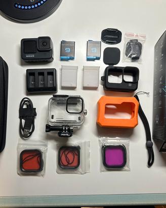 GoPro her 9 black + accessori