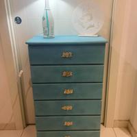 cassettiera 6 cassetti restyling shabby provenzale