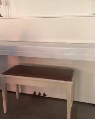 Pianoforte Yamaha bianco lucido + panca