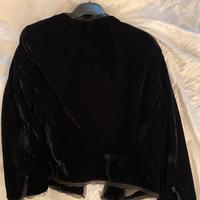 Giacca in velluto nero Mango