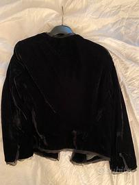 Giacca in velluto nero Mango