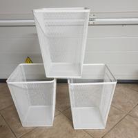 cestino in metallo per rifiuti 