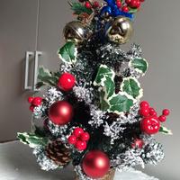 mini albero di Natale 48 cm base cesto