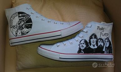 Pink Floyd scarpe disegnate a mano