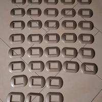 38 Placche BTicino 3 posti titanio metallo lucido