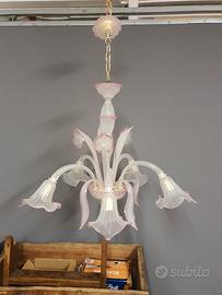 lampadario in vetro di murano 