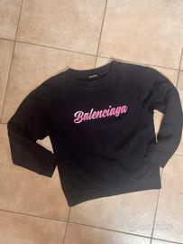 Balenciaga logo script felpa donna
