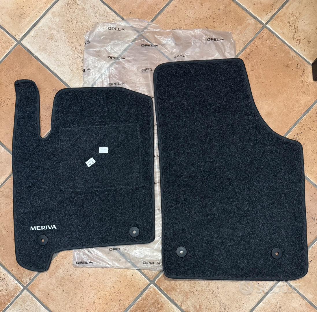 Tappetini Auto per Opel Meriva A: Set 2 Pezzi Velluto Nero Top