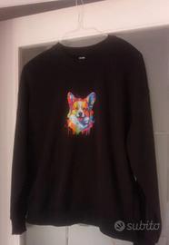 Felpa Nera con Cane