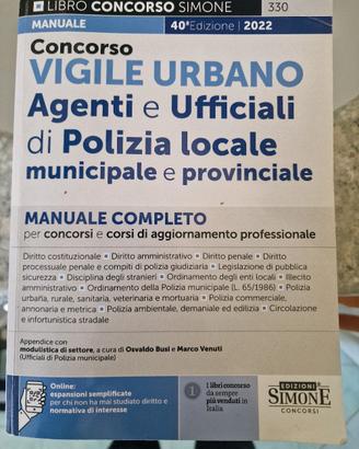 LIBRO CONCORSO VIGILE URBANO