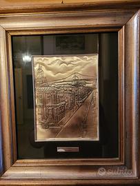 quadro bassorilievo argento,  catania