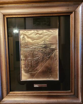 quadro bassorilievo argento,  catania