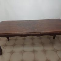 Tavolo da pranzo in legno massiccio di noce x8