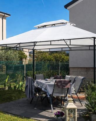 Gazebo in alluminio 3,65×3