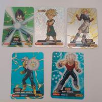 5 lamincards dragon ball gt diramix