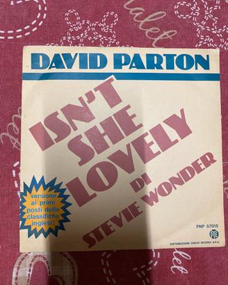 Vinile David Parton - Isn't She Lovely del 1977