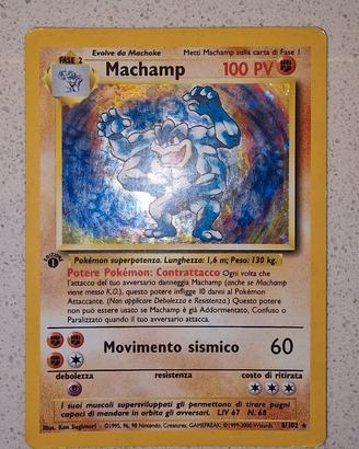 Machamp originale Holo prima edizione BS 8/102 ITA