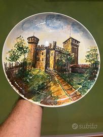 Piatto decorativo dipinto a mano SLG Italy